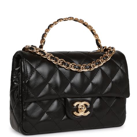 top handle mini chanel|Chanel mini rectangular flap bag.